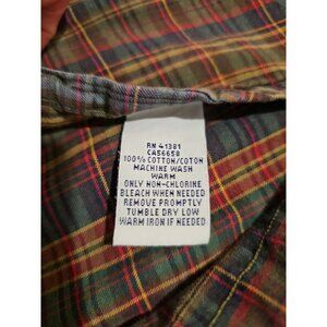 Ralph Lauren Oxford Button Shirt Men's XL Tartan Plaid Preppy Classic Old Money